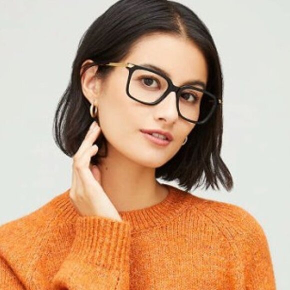 Bottega Veneta BV1009O 003 Square Eyeglasses 54mm – Havana/Gold - Picture 2 of 10